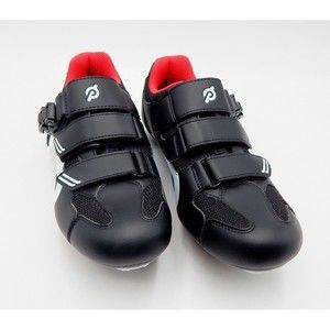 Peloton Bike Cycling Adjustable Shoes Black Red Size EU 41, Women’s 10, Men's 8